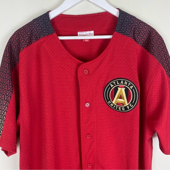 Mitchell & Ness Atlanta United Baseball Style Jersey - Picture 2 of 11